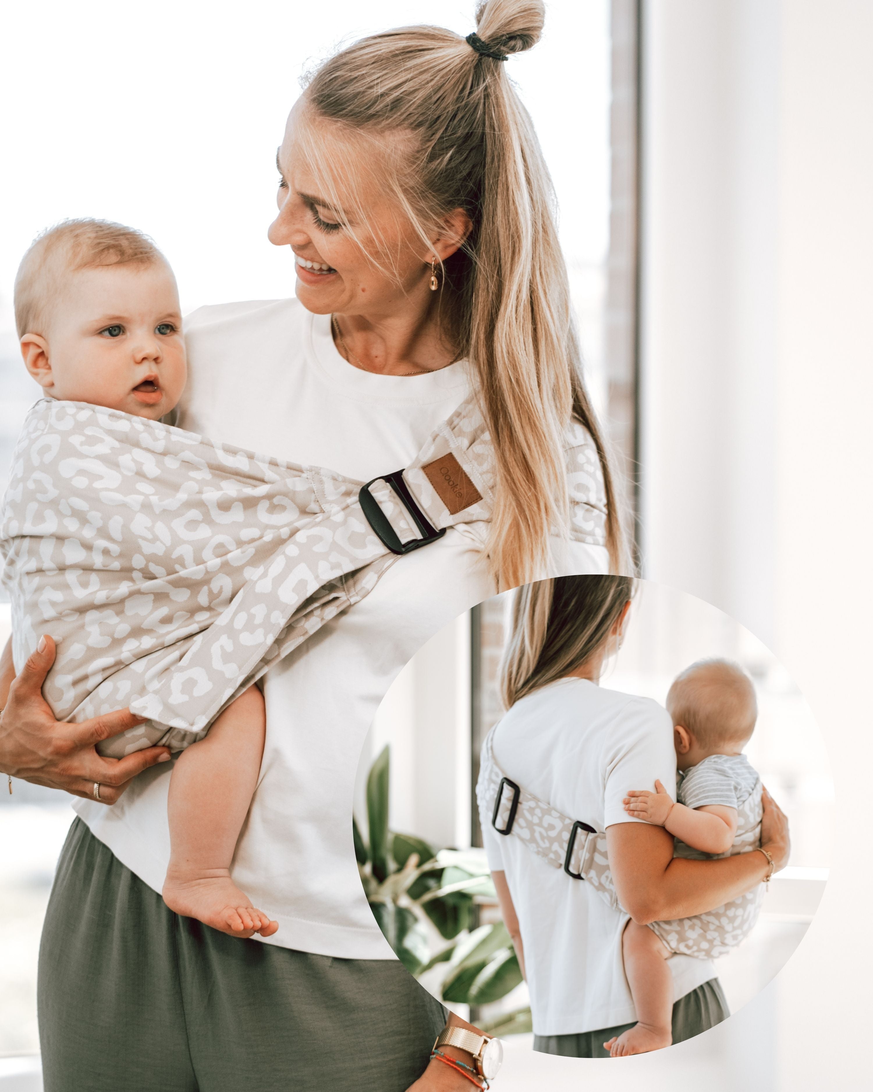 Qookie Go - Hip Carrier - Leo Beige