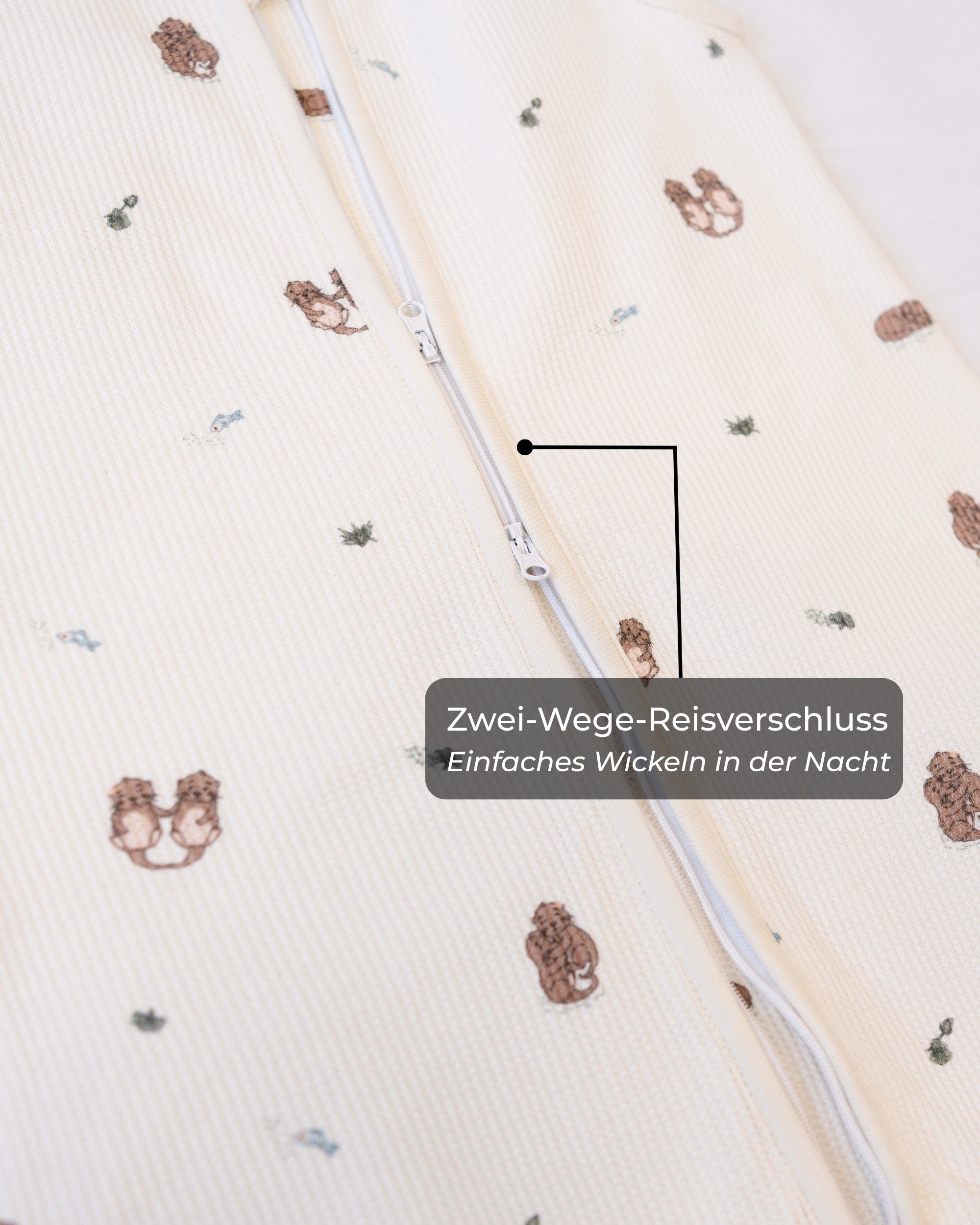 Sleeping bag with feet - Otter - 1.0 TOG