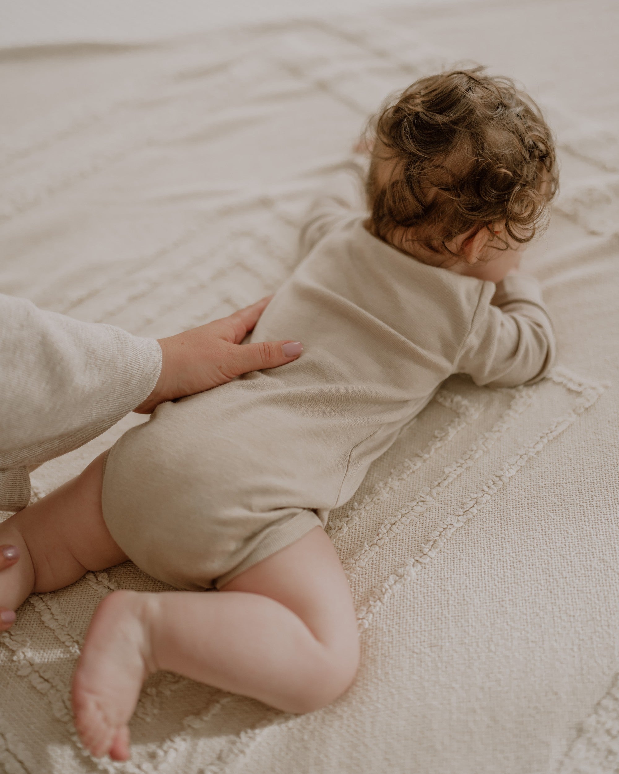 Wool Silk Bodysuit - Clay