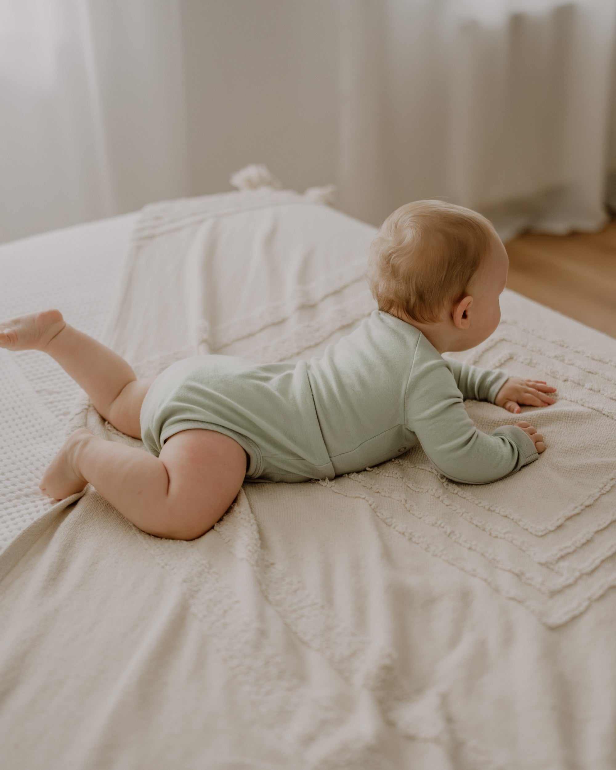 Wool Silk Wrap Bodysuit - Set of 3