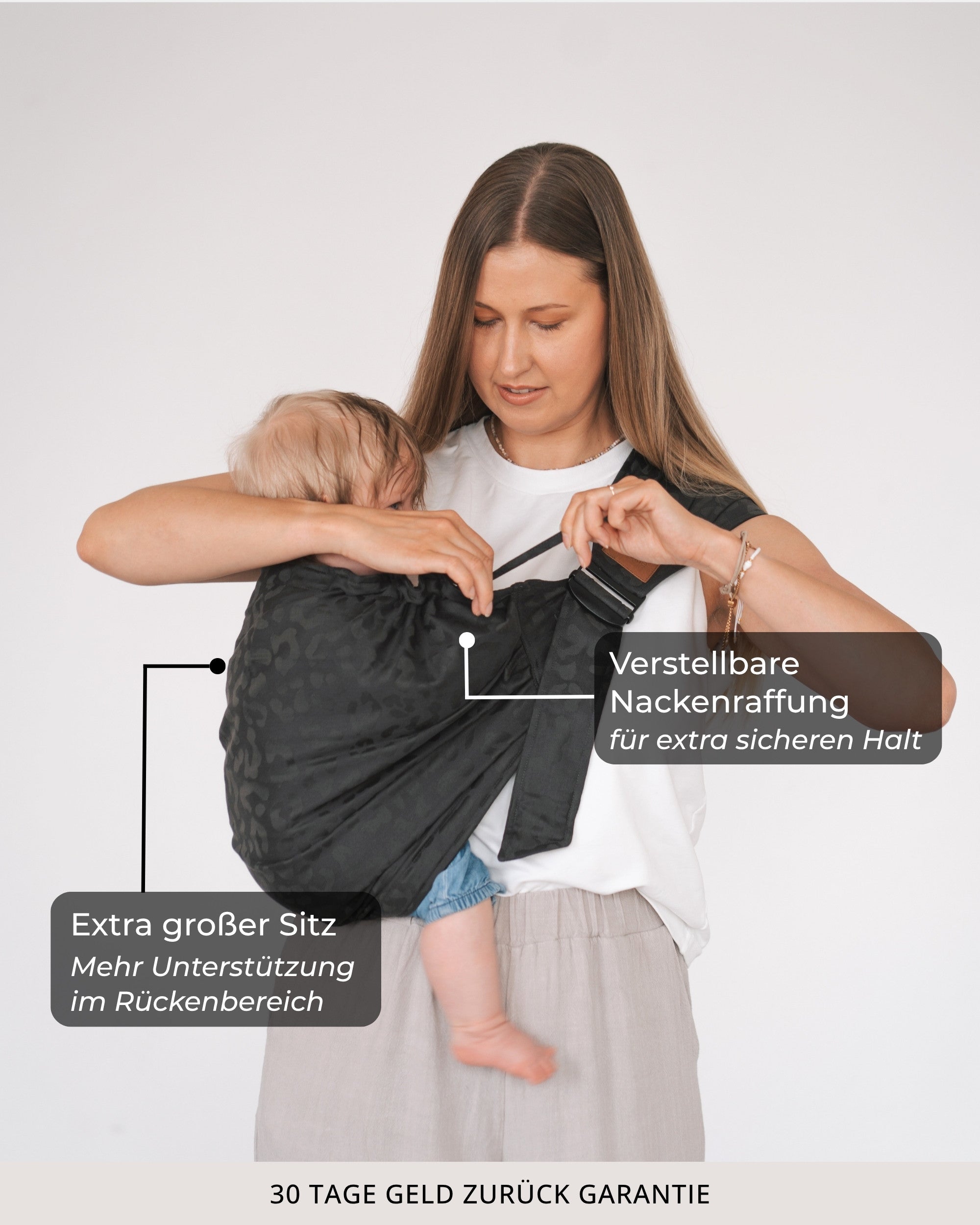 Qookie Go - Hip Carrier - Leo Beige
