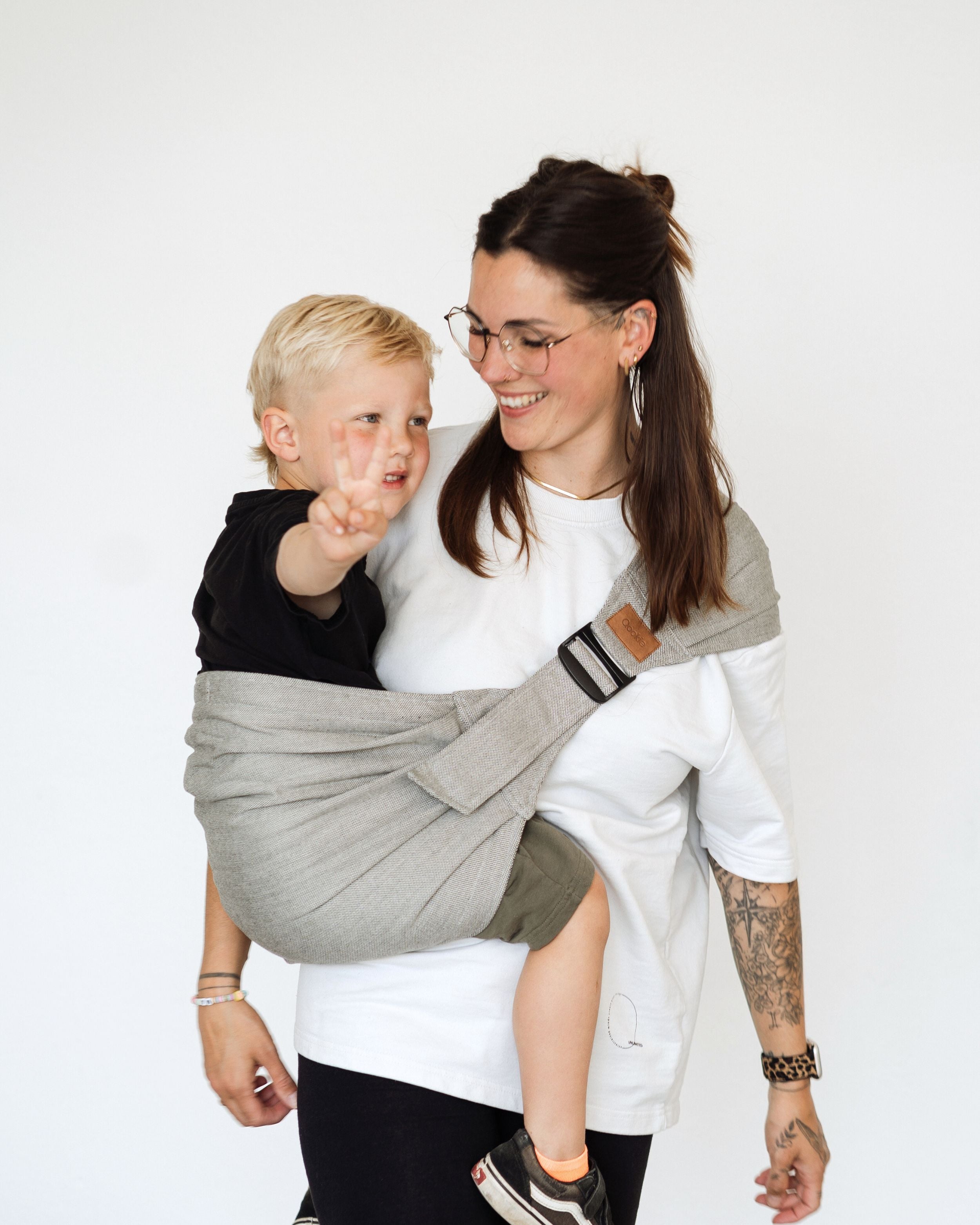 Qookie Go - Hip Carrier - Stone