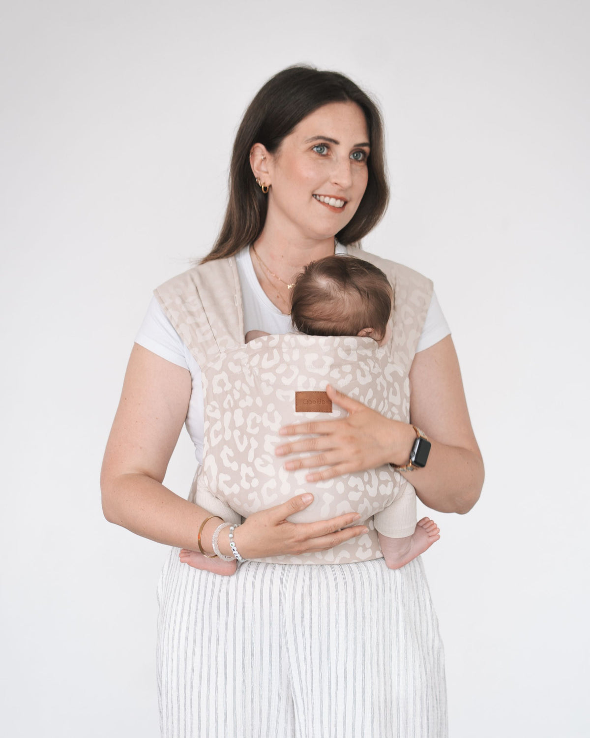 Qookie Vario - Full Buckle Baby Carrier - Leo Beige