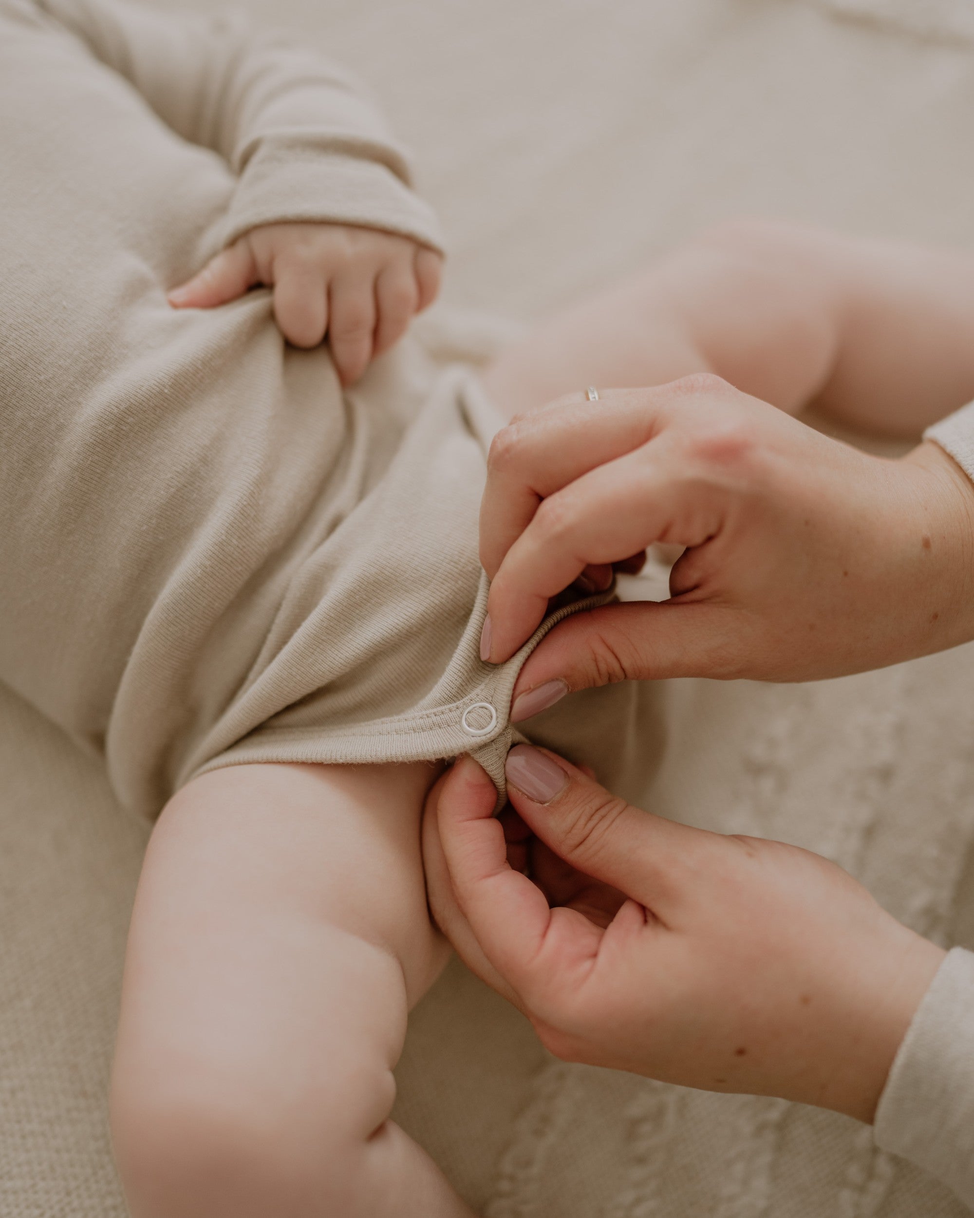 Wool Silk Bodysuit - Clay